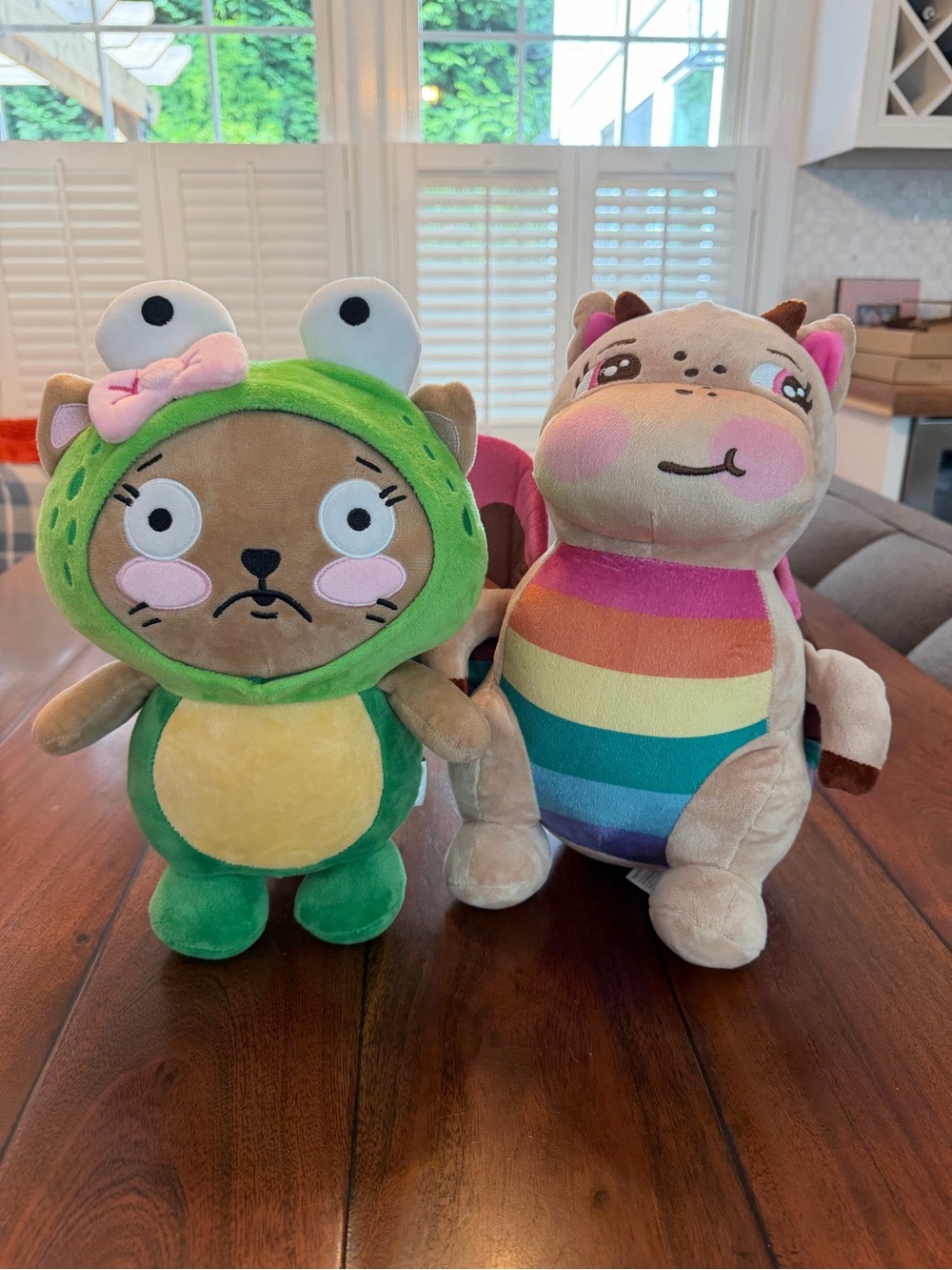 Moriah Elizabeth Winnifred and Rosie the Bashful Dragon Plushies